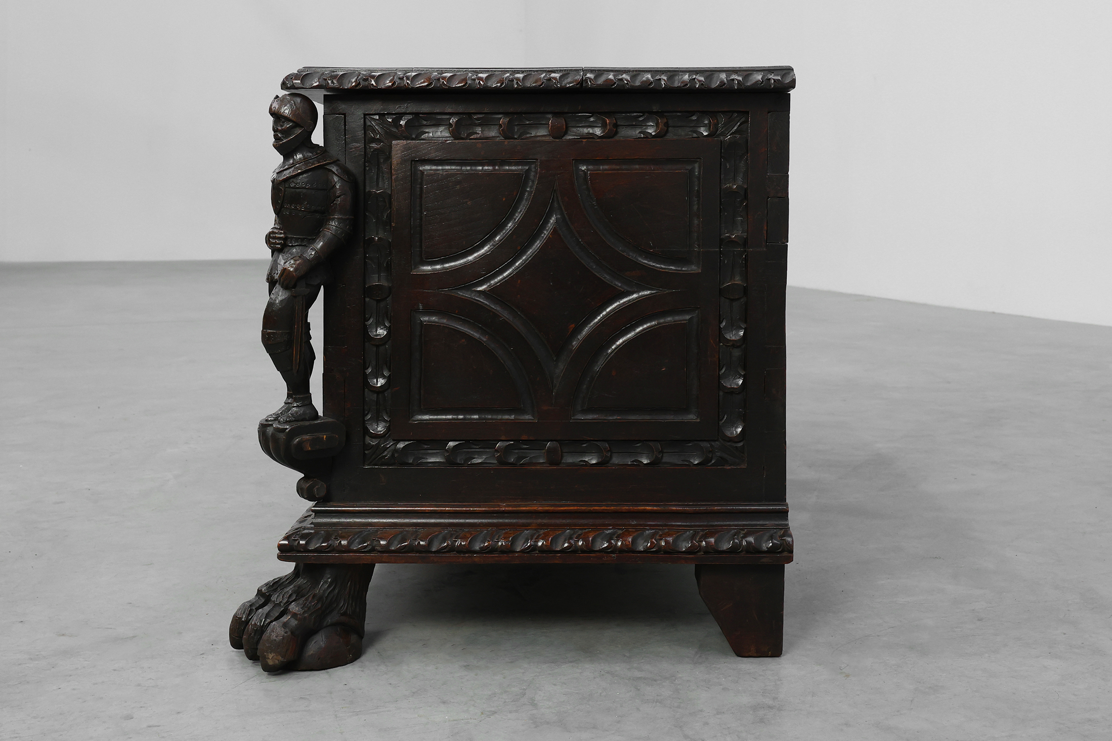 French Neo‑Renaissance Oak Blanket Chest, 19th Centurythumbnail